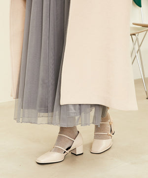 ダブルストラップヒールパンプス/31308