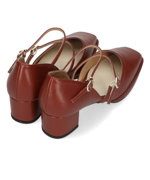 ダブルストラップヒールパンプス/31308