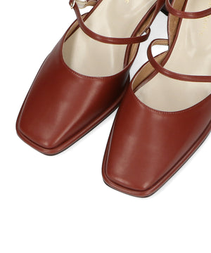 ダブルストラップヒールパンプス/31308