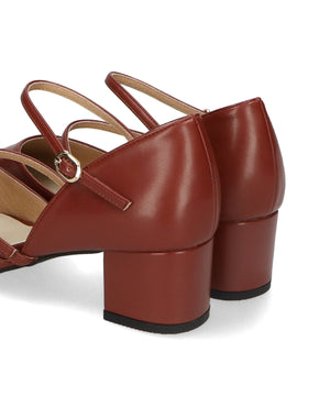 ダブルストラップヒールパンプス/31308