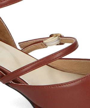 ダブルストラップヒールパンプス/31308