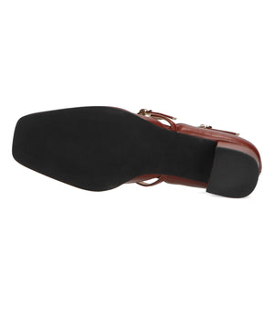 ダブルストラップヒールパンプス/31308