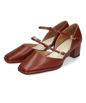 ダブルストラップヒールパンプス/31308