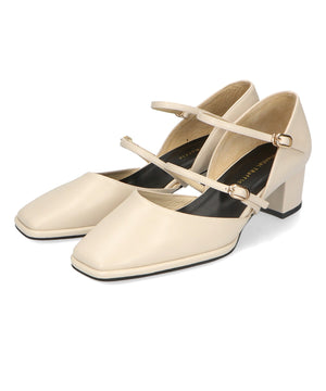 ダブルストラップヒールパンプス/31308