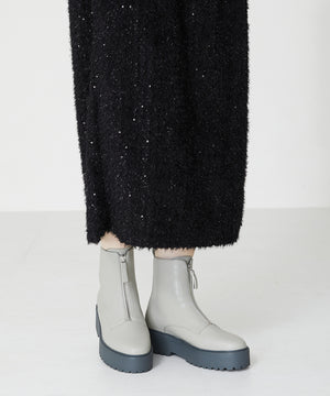 厚底フロントジップブーツ/31402