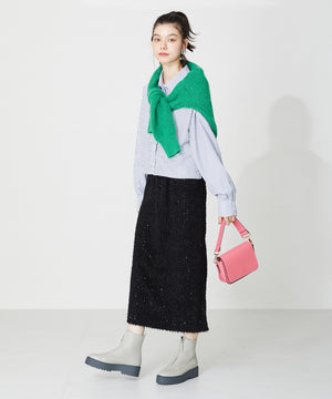 厚底フロントジップブーツ/31402