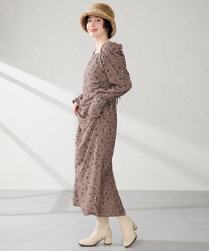 スクエアトゥニットヒールブーツ/31403