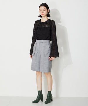 【WEB限定】プレートヒールストレッチブーツ/31405