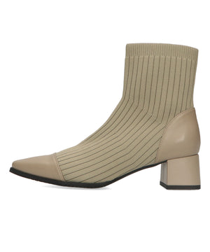 切替ニットヒールブーツ/31407