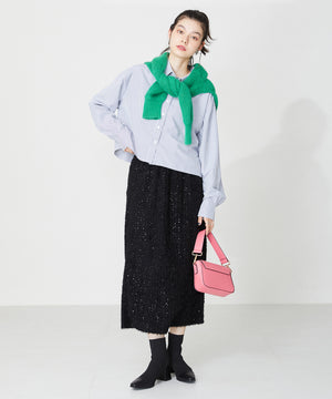 切替ニットヒールブーツ/31407