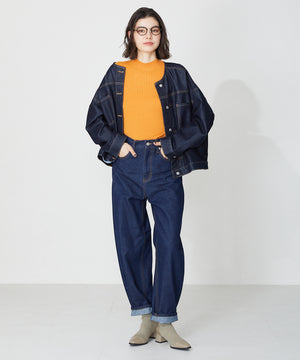 切替ニットヒールブーツ/31407