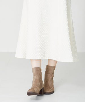 【新色追加】チャンキーヒールミドルブーツ/31408