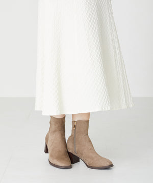 【新色追加】チャンキーヒールミドルブーツ/31408