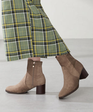 【新色追加】チャンキーヒールミドルブーツ/31408