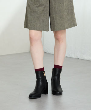 チャンキーヒールミドルブーツ/31408