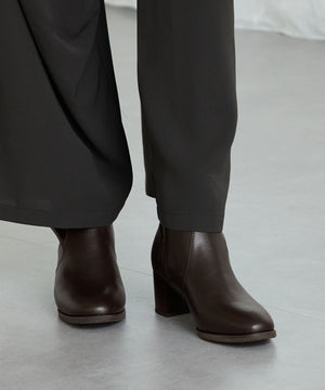 【新色追加】チャンキーヒールミドルブーツ/31408