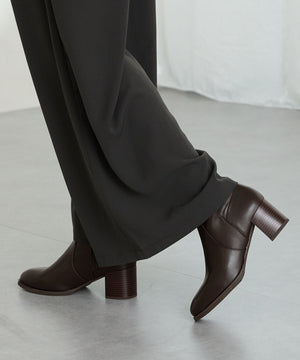 チャンキーヒールミドルブーツ/31408