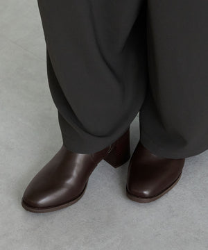 チャンキーヒールミドルブーツ/31408