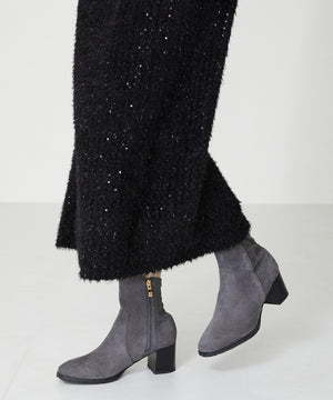 チャンキーヒールミドルブーツ/31408