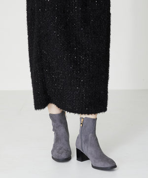 チャンキーヒールミドルブーツ/31408