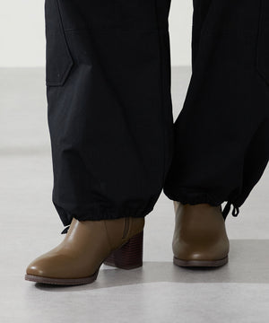 【新色追加】チャンキーヒールミドルブーツ/31408