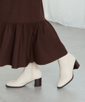 チャンキーヒールミドルブーツ/31408