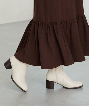 チャンキーヒールミドルブーツ/31408