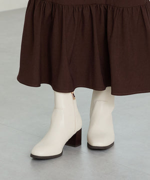 【新色追加】チャンキーヒールミドルブーツ/31408