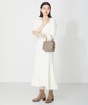 【新色追加】チャンキーヒールミドルブーツ/31408