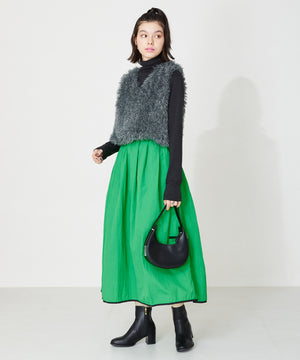 【新色追加】チャンキーヒールミドルブーツ/31408