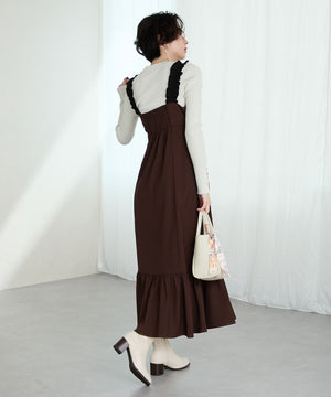 【新色追加】チャンキーヒールミドルブーツ/31408