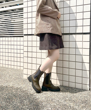 厚底サイドゴアブーツ/31419