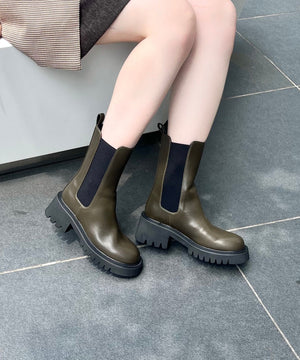 厚底サイドゴアブーツ/31419