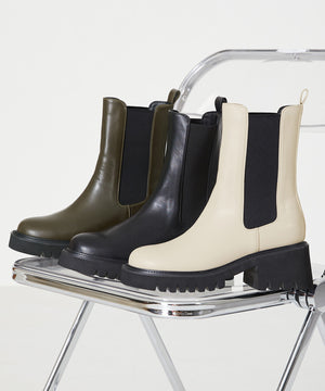 厚底サイドゴアブーツ/31419