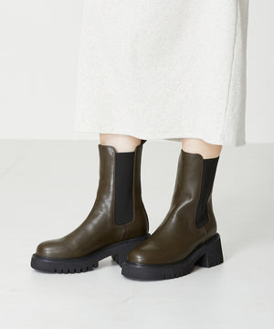 厚底サイドゴアブーツ/31419