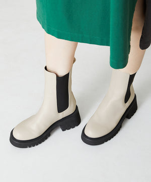 厚底サイドゴアブーツ/31419