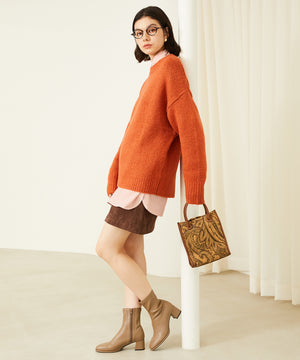 ラウンドトゥストレッチブーツ/31425