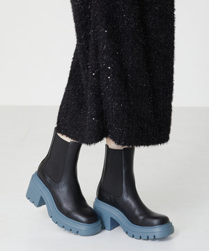 カラーサイドゴア厚底ブーツ/31426