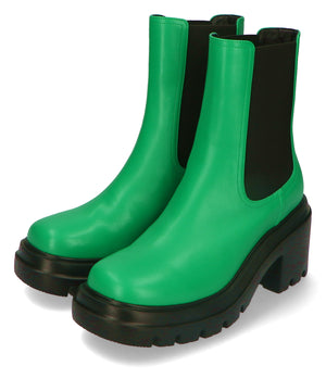 カラーサイドゴア厚底ブーツ/31426