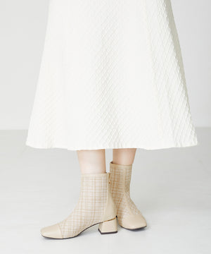 ツイード切替ブーツ/31427