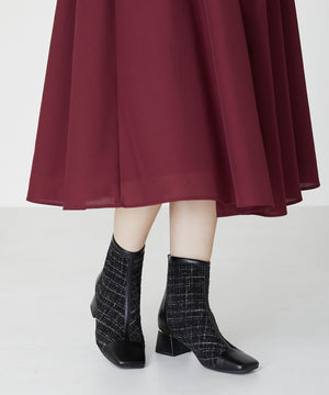 ツイード切替ブーツ/31427