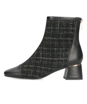 ツイード切替ブーツ/31427