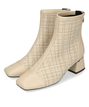 ツイード切替ブーツ/31427