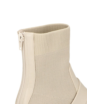 【WEB限定】厚底ビジューニットブーツ/31434