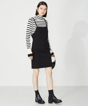 【WEB限定】厚底ビジューニットブーツ/31434