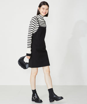 【WEB限定】厚底ビジューニットブーツ/31434