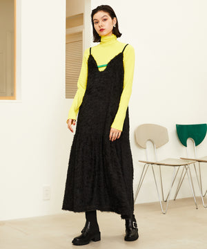 【WEB限定】厚底ビジューニットブーツ/31434