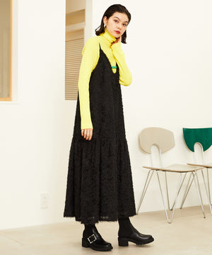 【WEB限定】厚底ビジューニットブーツ/31434