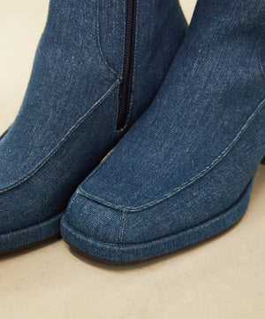 プラットフォームモカヒールブーツ/31436