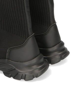 トラックソールレースアップニットブーツ/31438